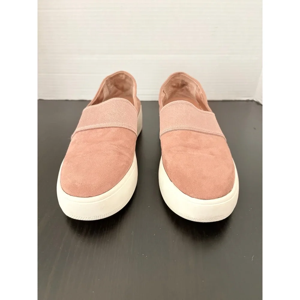 Steve Madden‎ Womens Heidi Platform Sneakers 6.5 Blush Pink Faux Suede Slip On